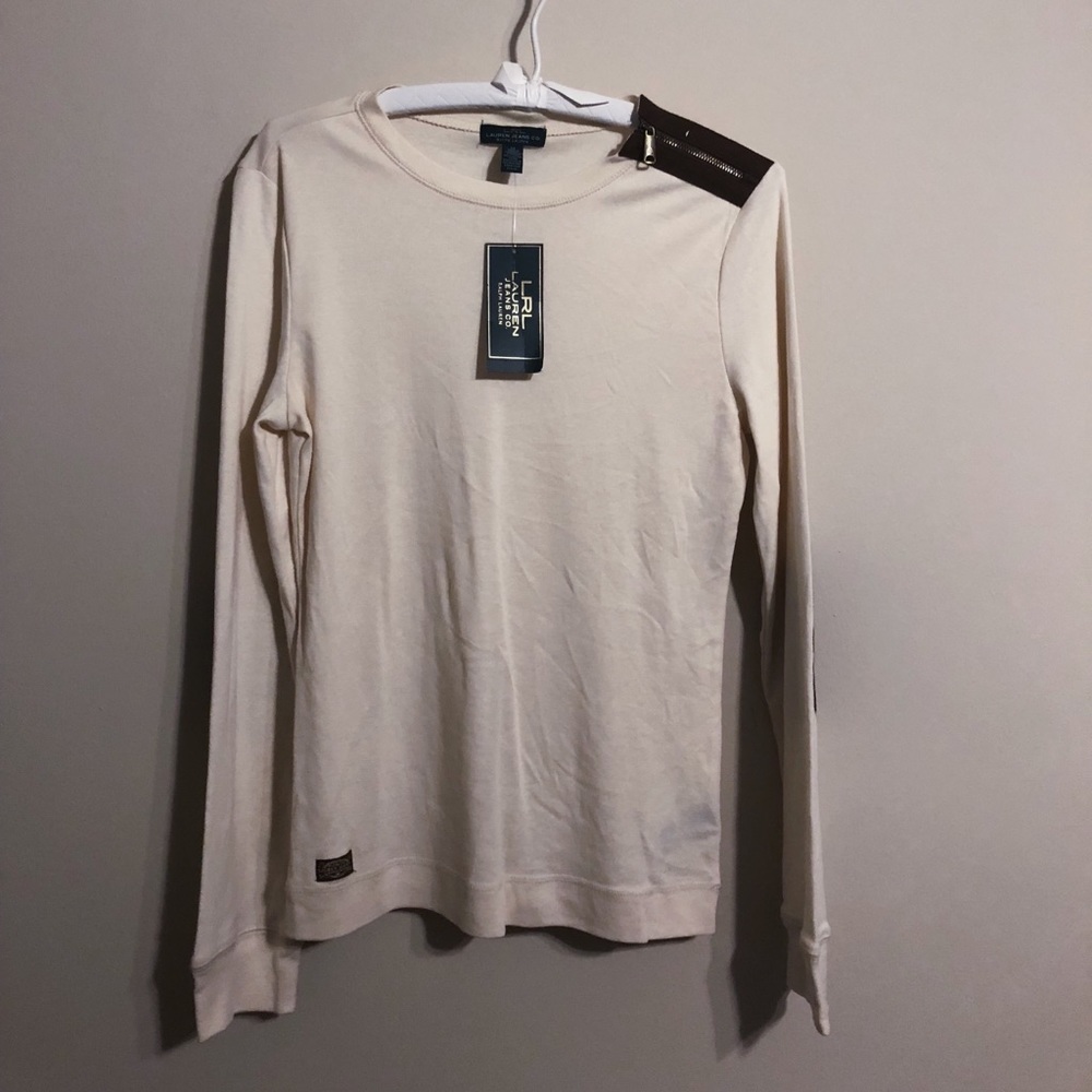 Ralph Lauren Long Sleeve Top w/ Elbow Patches